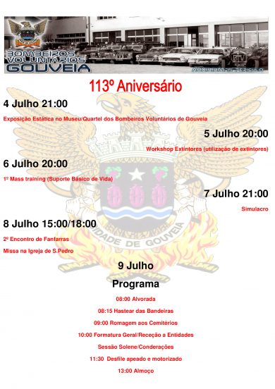 BV Gouveia comemoram no próximo domingo o 113º Aniversário